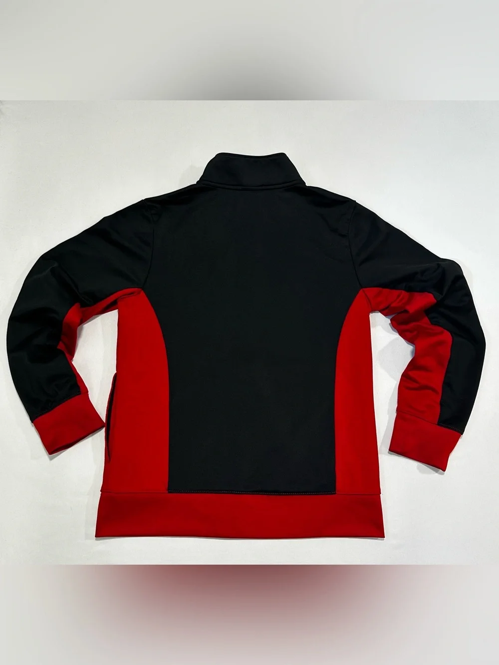 Boys' Air Jordan Tricot Track Jacket full-zip closure black and red Medium 10/12